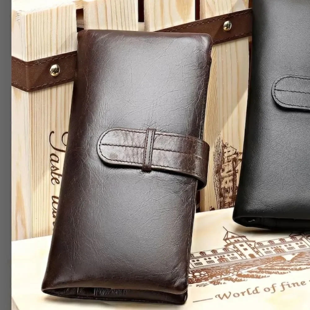AROMA REVEAL Brown Leather Wallet